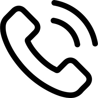 Un dibujo en blanco y negro de un teléfono icono gratuito