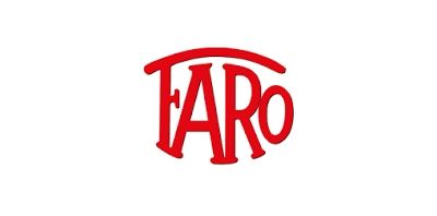 Un logo de taro rouge sur fond blanc.