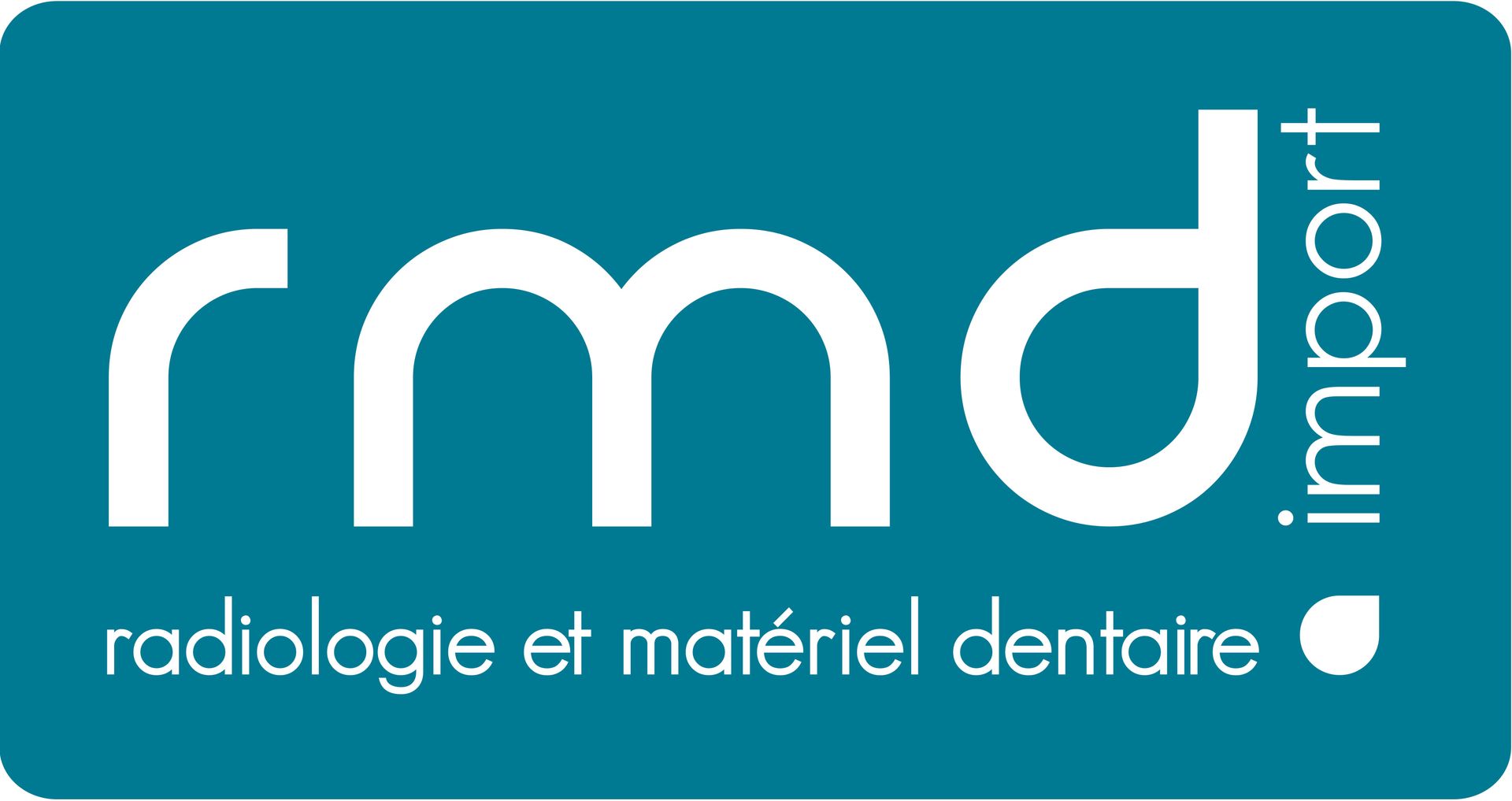 The logo for rmd import radiologie et materiel dentaire