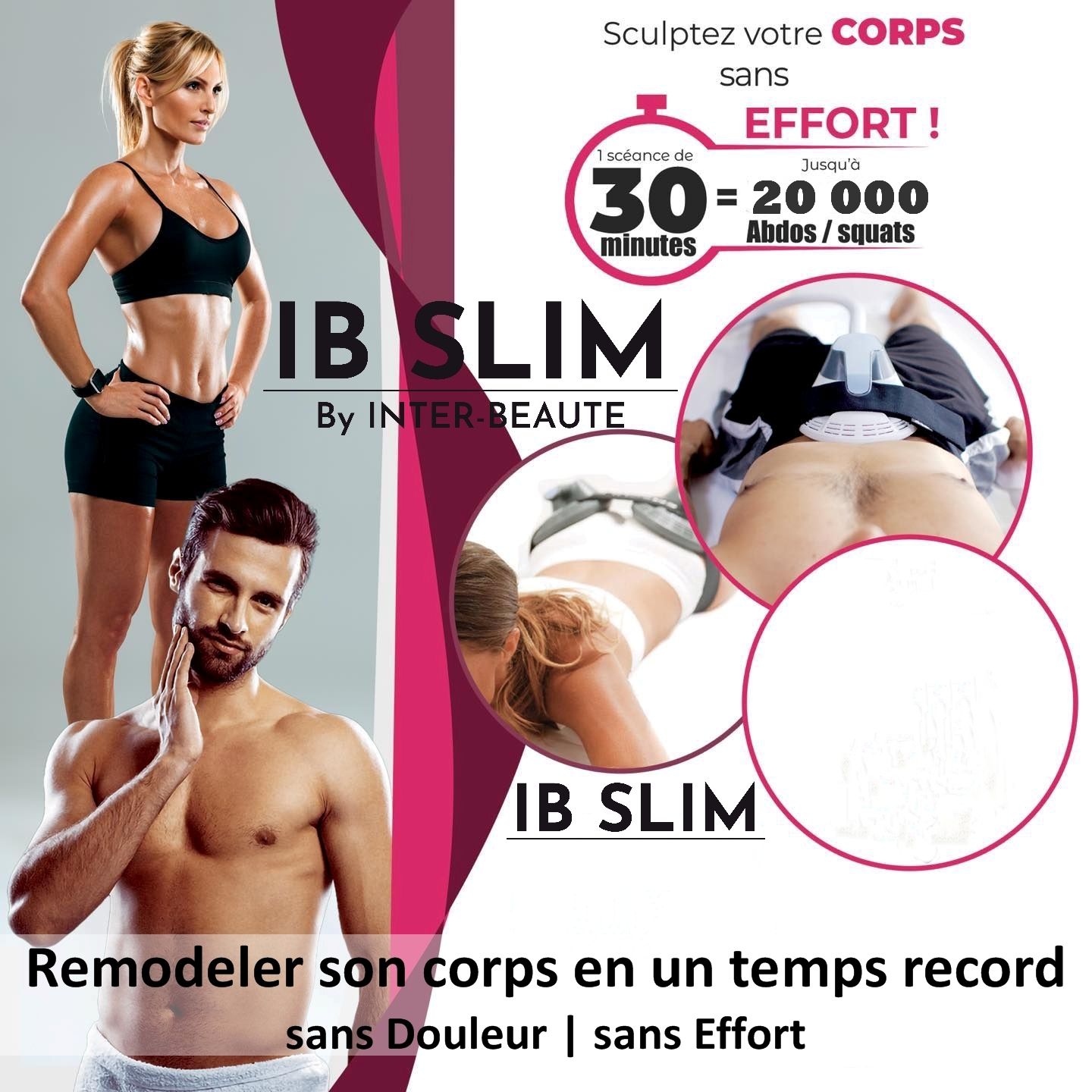 Une femme en tenue de sport sur un flyer