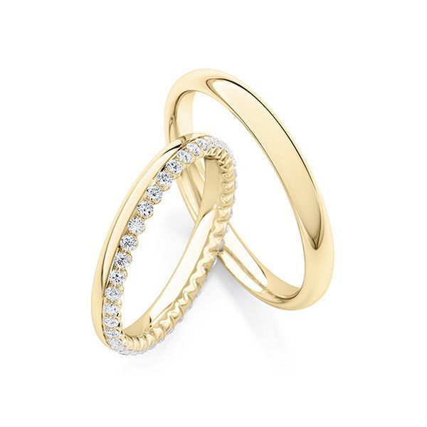 Bild von Trauringen / Verlobungsringen in gelbgold