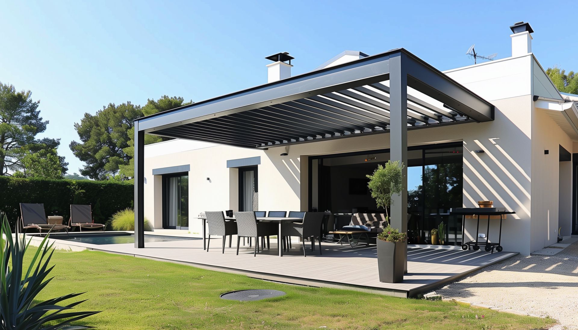 Une pergola.