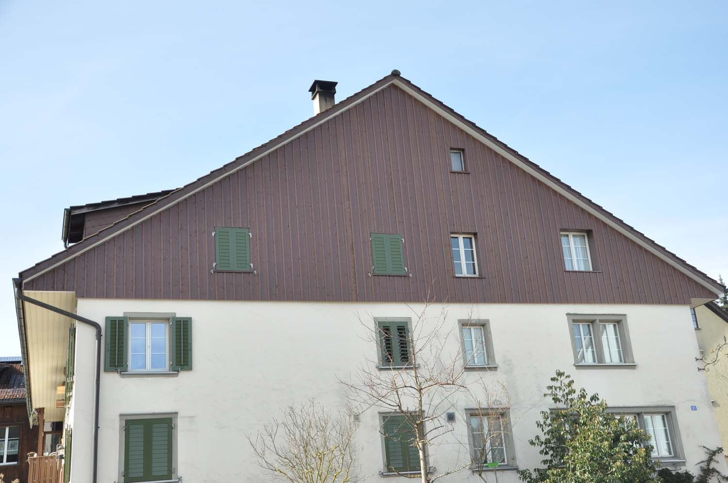 Fassade neu - M. Näf Holzbau GmbH in Weisslingen