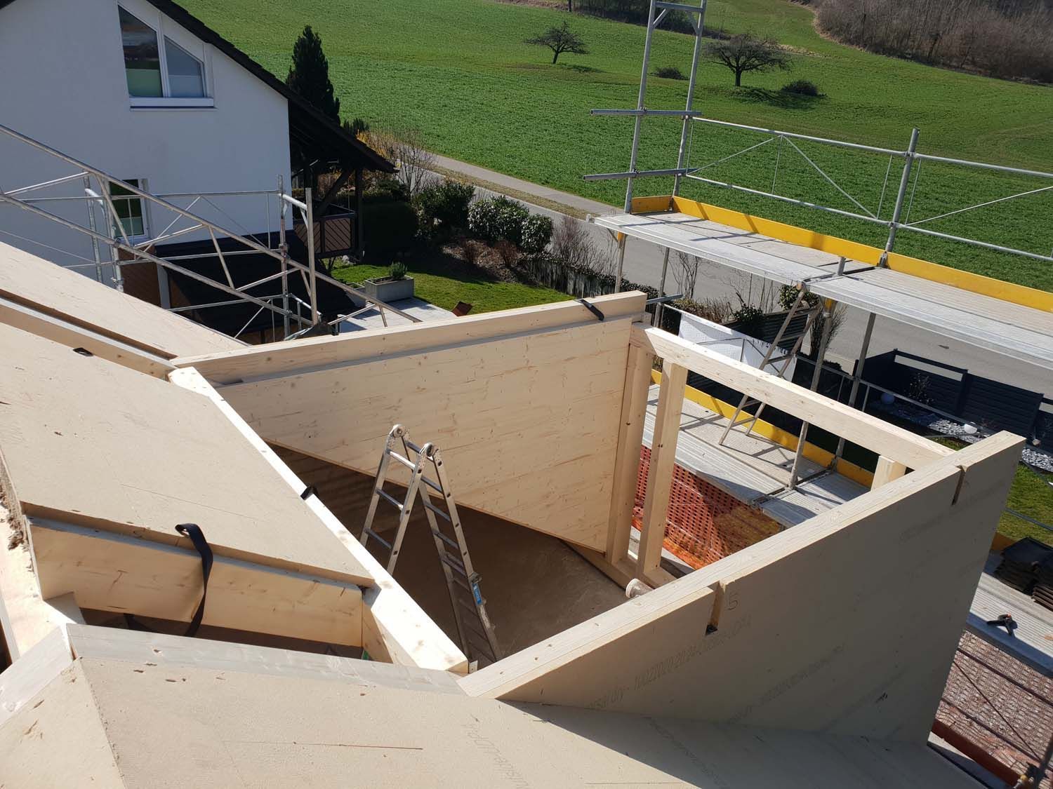 Schleppgaube - M. Näf Holzbau GmbH in Weisslingen