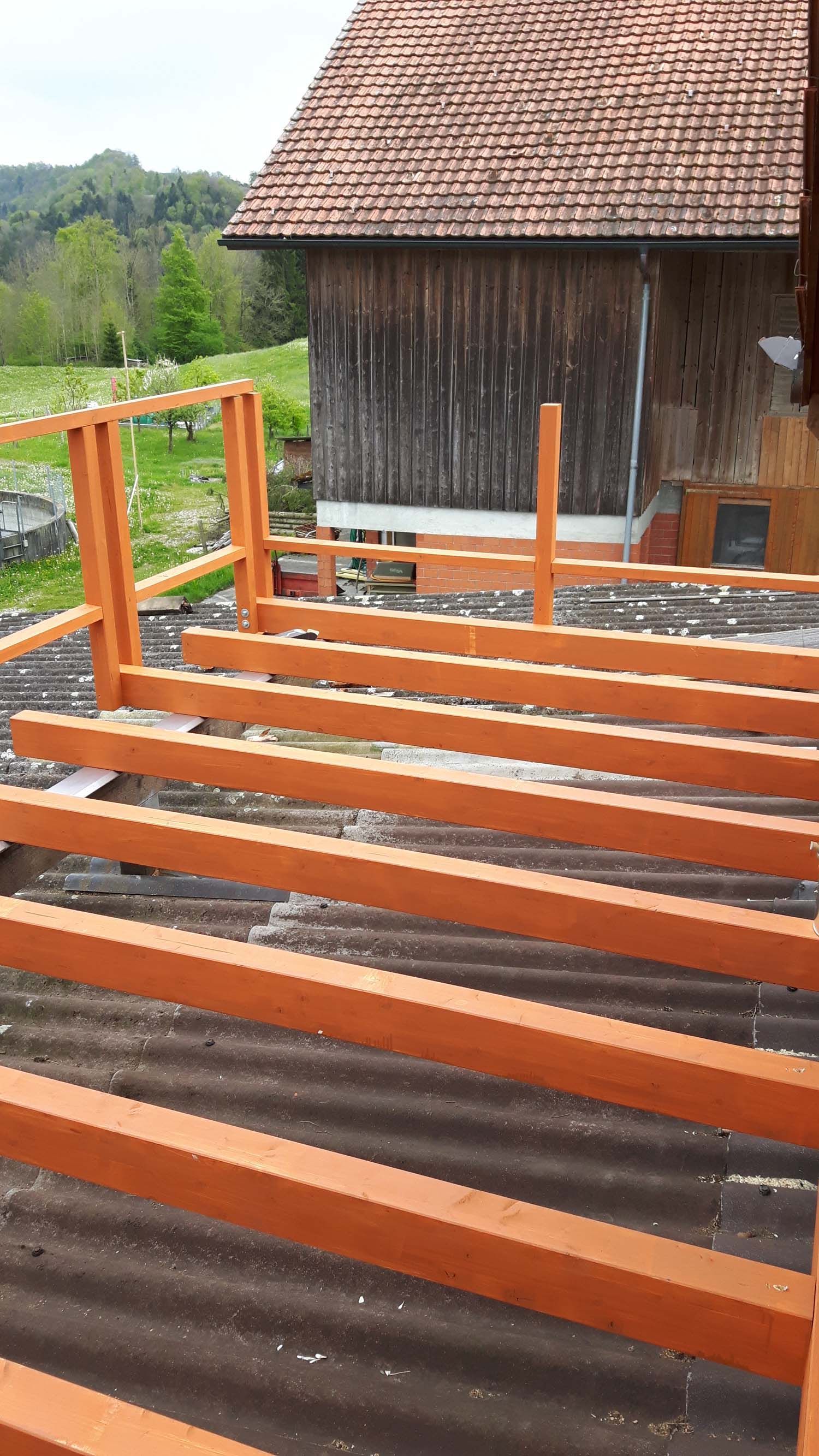 Terrasse über Dach - M. Näf Holzbau GmbH in Weisslingen