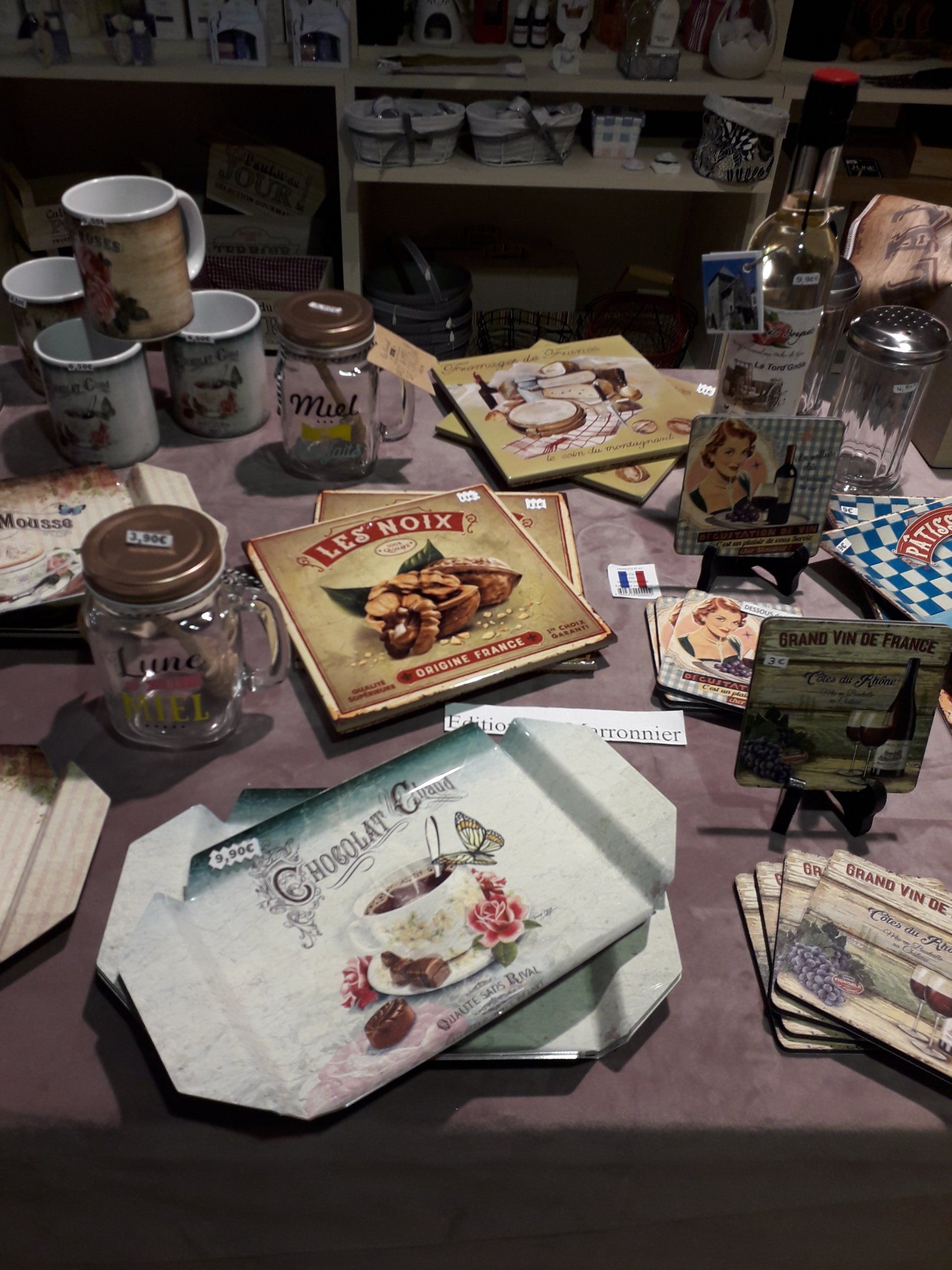 Plateau décorative ancien