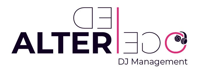 Logotipo de Alter Ego DJ Management: Texto 