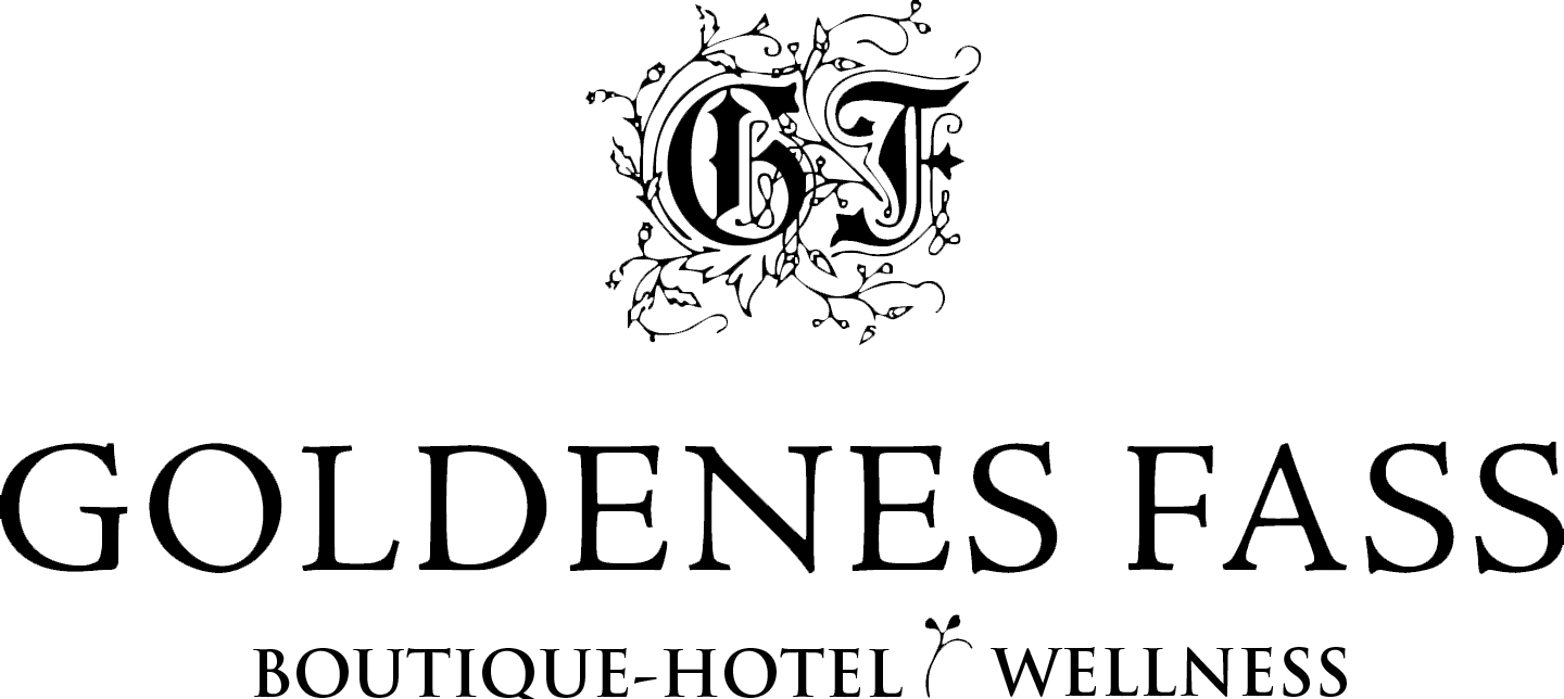 Logo Goldenes Fass Meissen in weiß