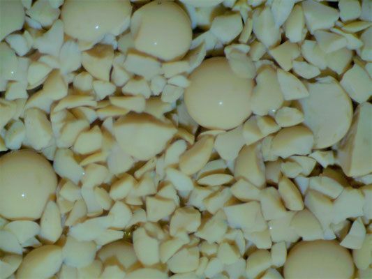 Harzprobe vor dem Rückspülen