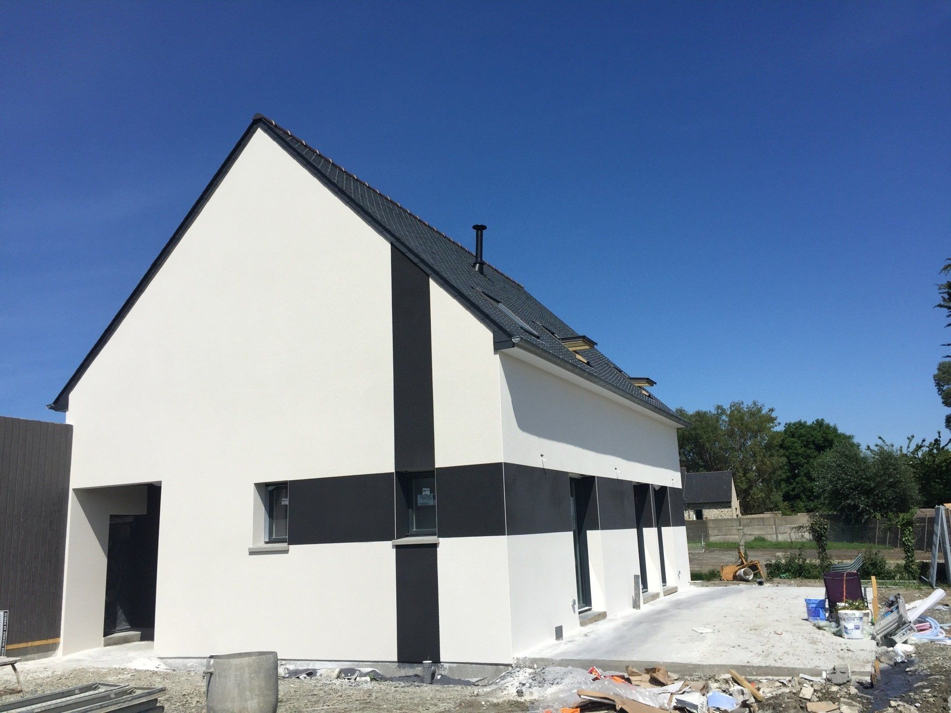 Enduit sur maison neuve