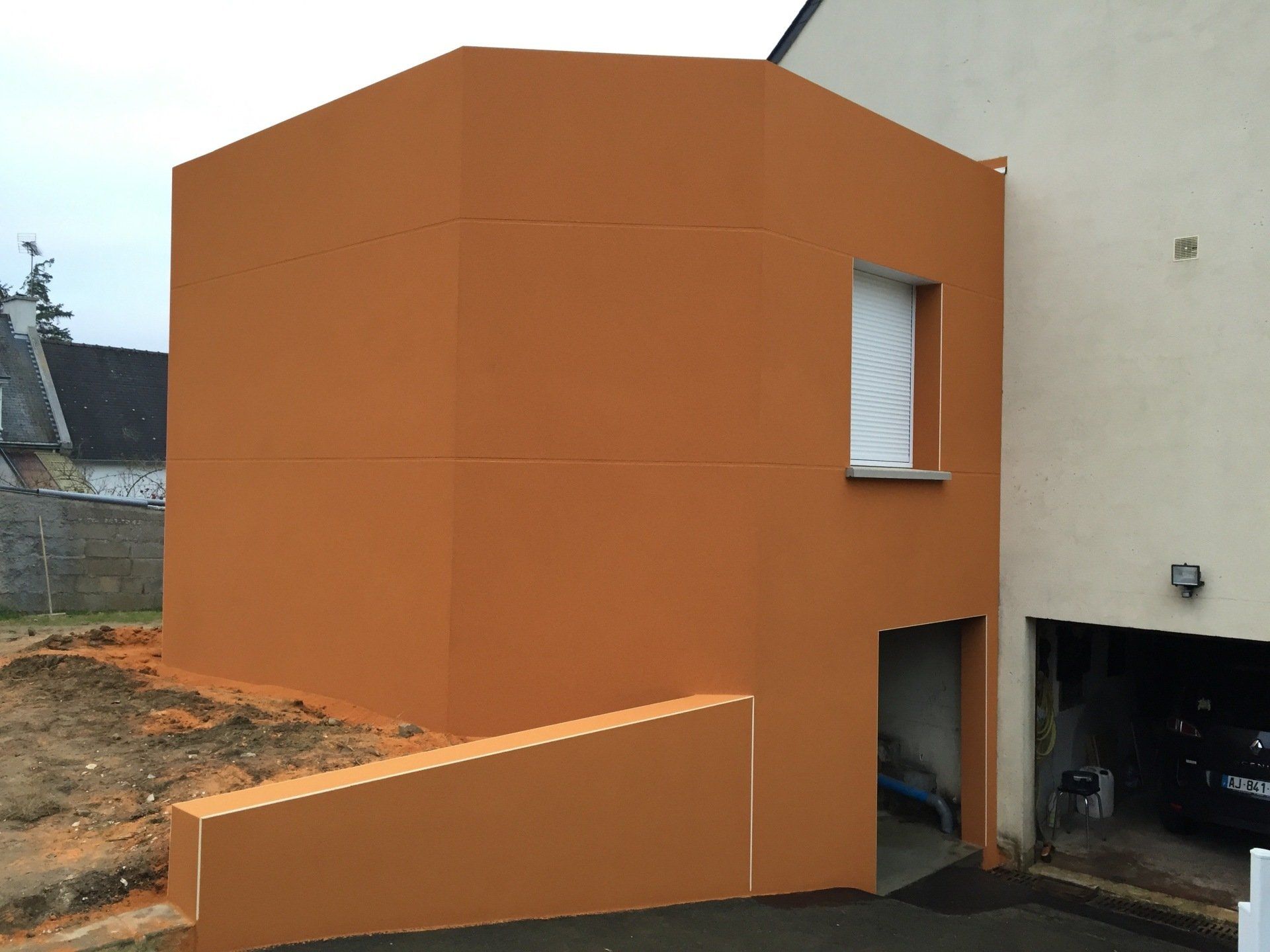 Décoration de façade d'une extension