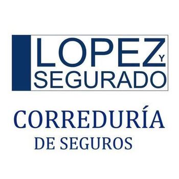 Logo for Lopez y Segurado Correduría de Seguros featuring dark blue text on a white background.