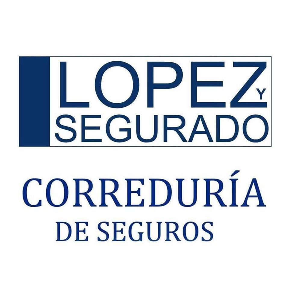 Logo for Lopez y Segurado Correduría de Seguros featuring blue text on a white background.