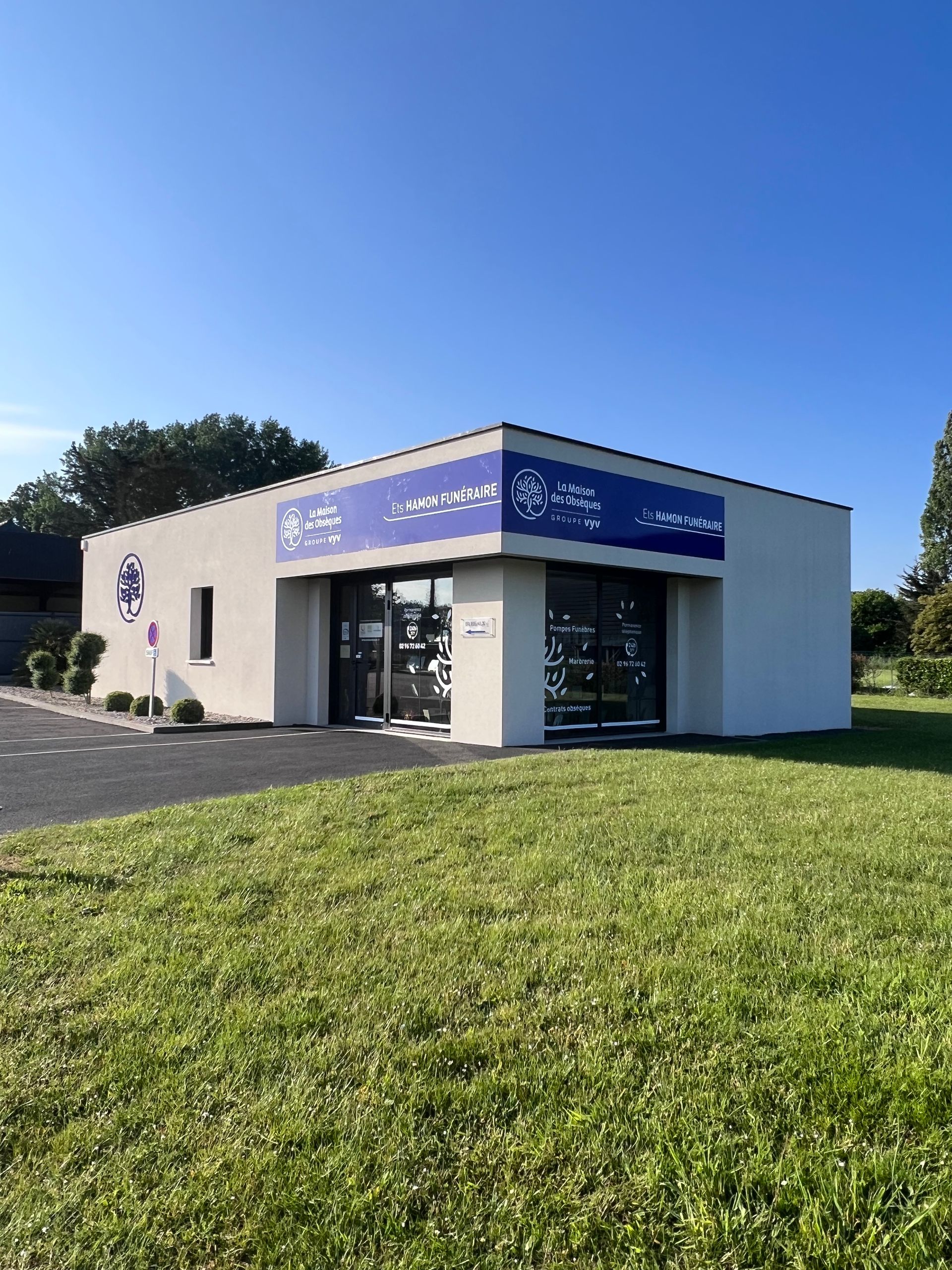 Devanture des pompes funèbres