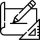 Pictogramme de conception de plan.