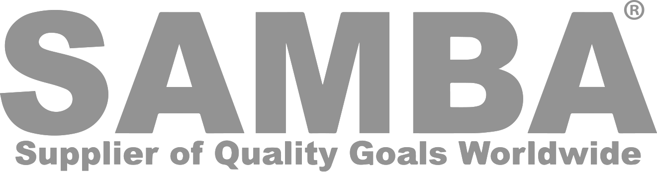 A logo for samba supplier of quality goals worldwide