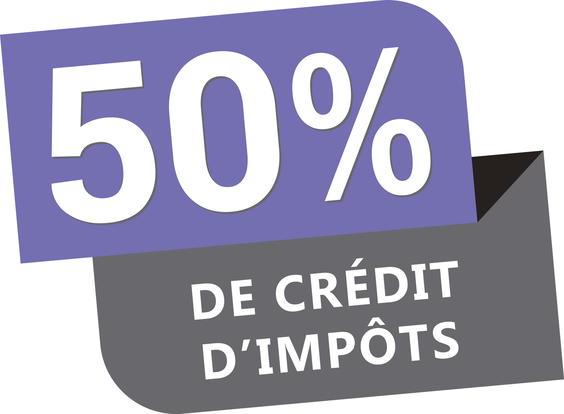 Logo 50 % crédit d'impôts