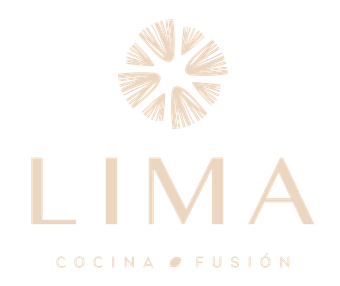 Es un logotipo para un restaurante llamado lima cocina fusion.