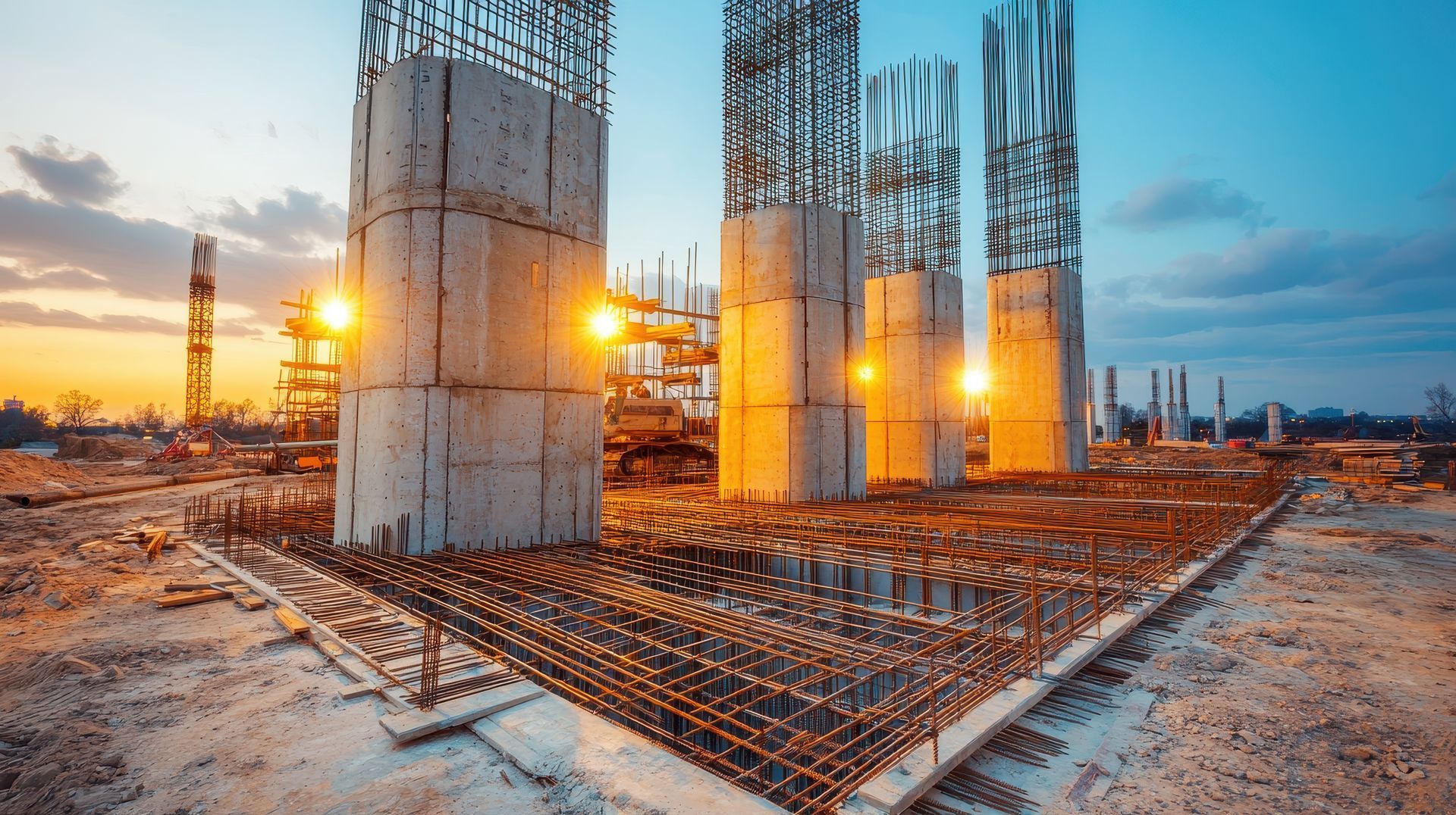 Stahlgitter für Betonkonstruktion