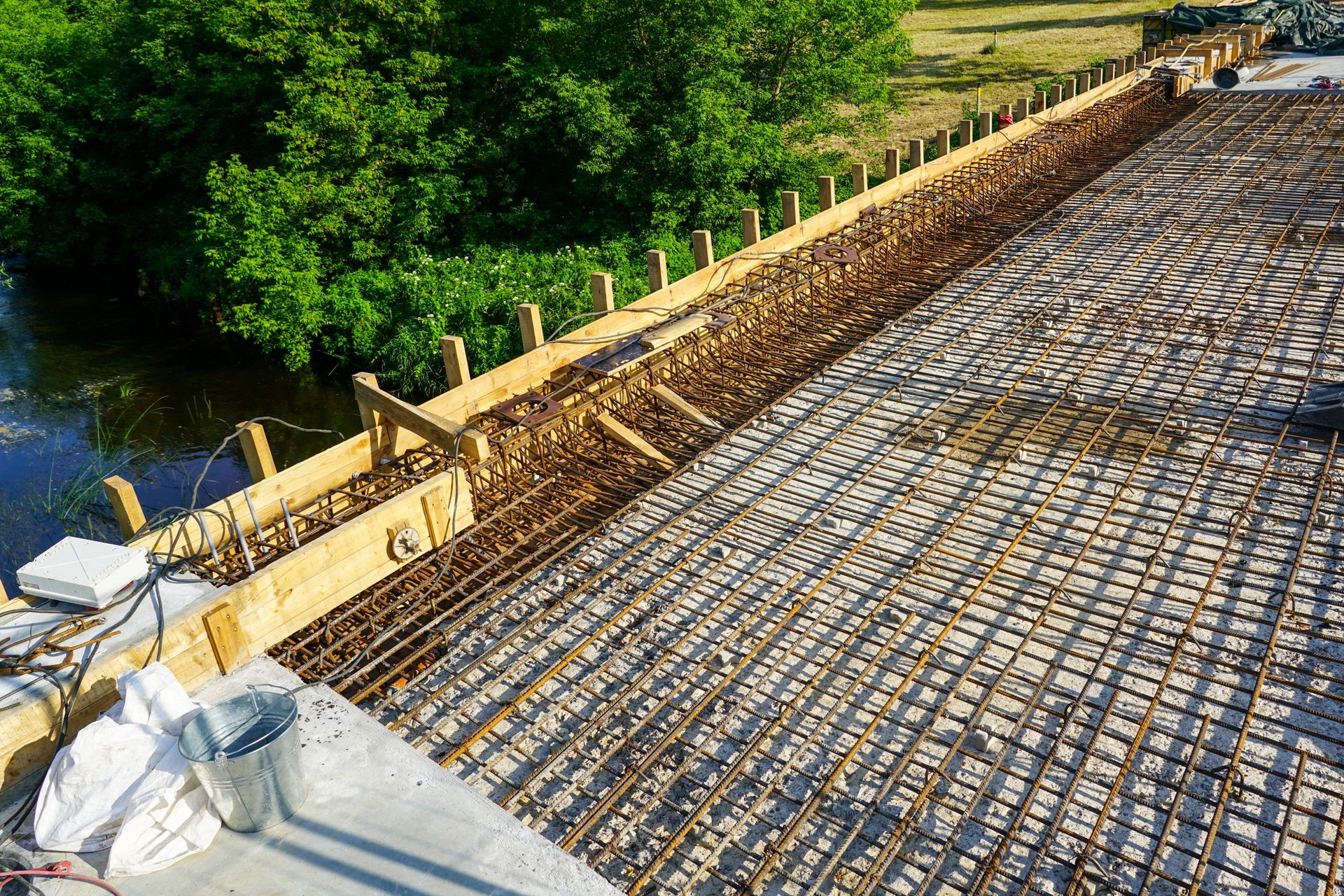 Stahlgitter für Betonkonstruktion