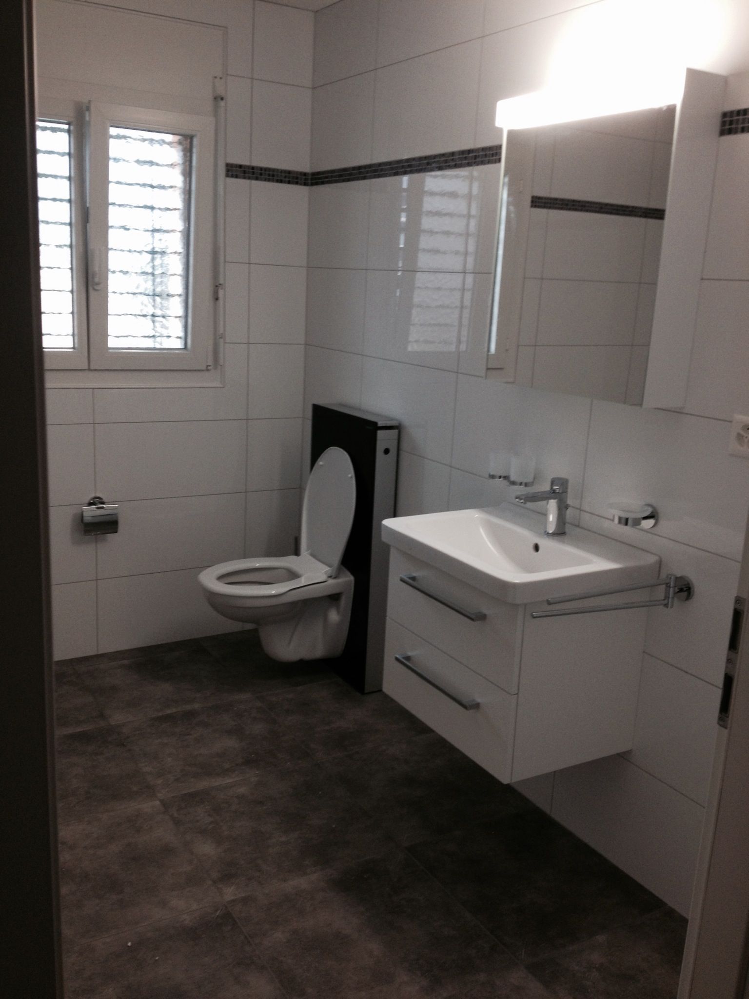 Salle de bain après nettoyage de fin de chantier