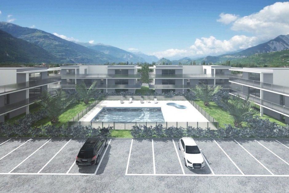 Immeubles à Saxon, 2016, fin de chantier