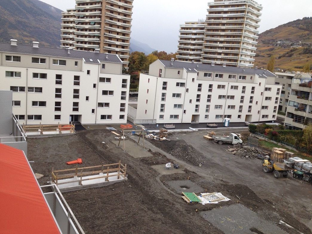 Nettoyage de fin de chantier - 84 appartements 2016 - Sierre