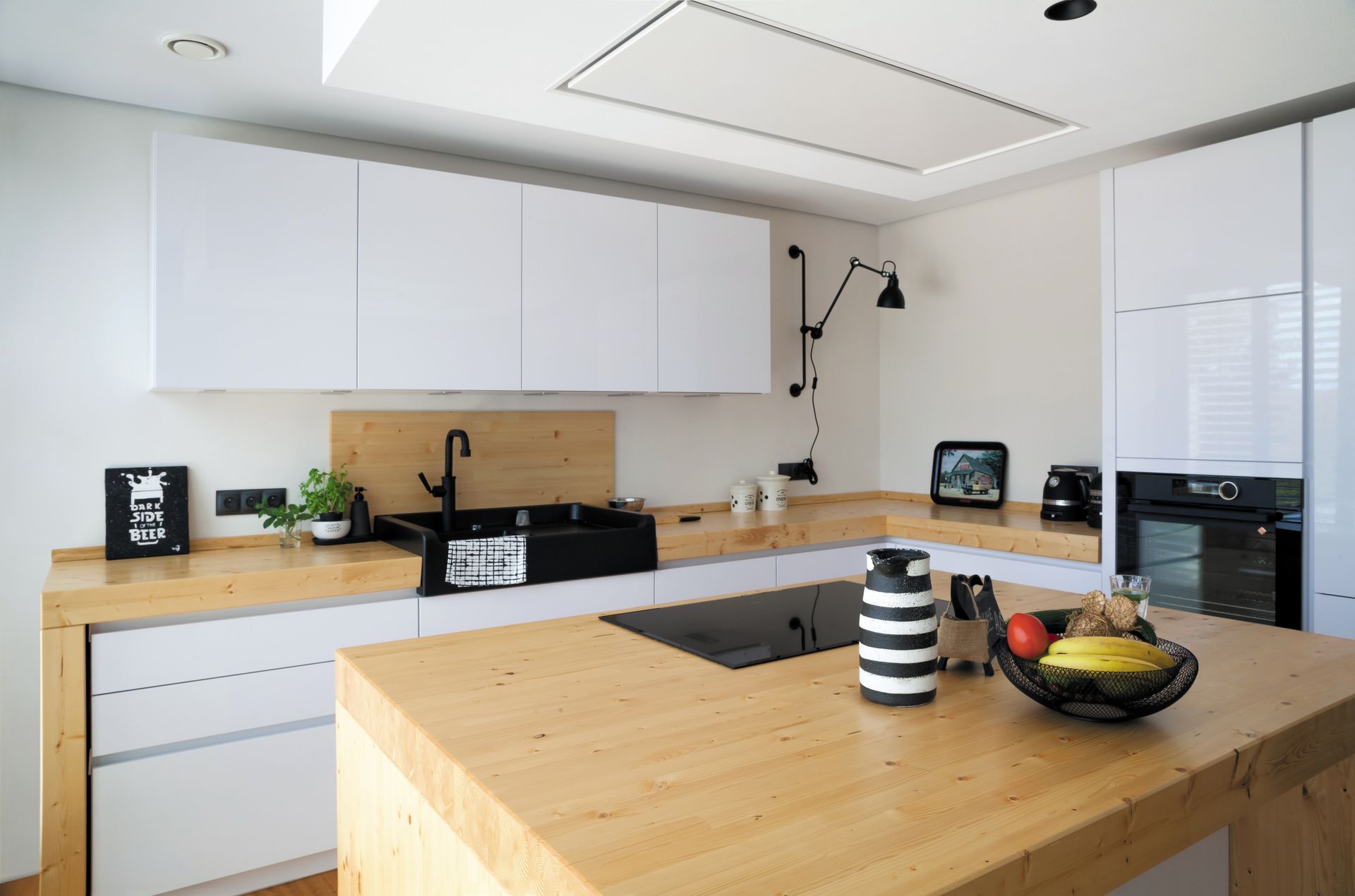 Plan de travail de cuisine en bois