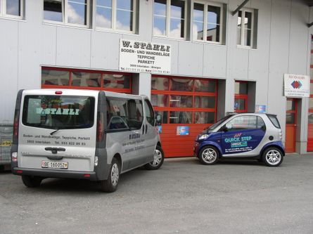 Firmenfahrzeuge - W. Stähli Boden- und Wandbeläge GmbH Interlaken