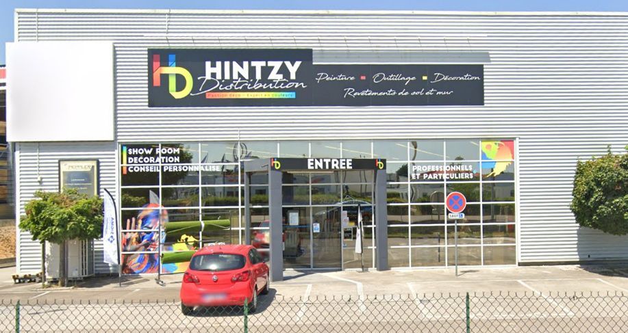 Devanture du magasin Hintzy Distribution près de Dijon