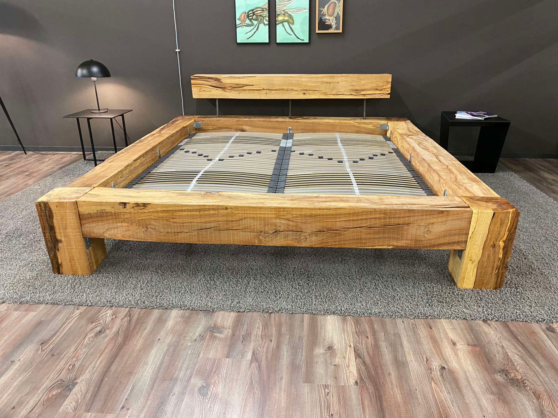 Balkenbetten Modell Tender Kernbuche