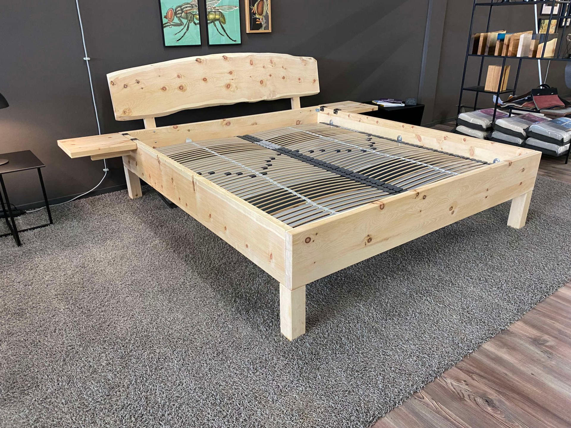 Massivholzbett Modell Miika Zirbe