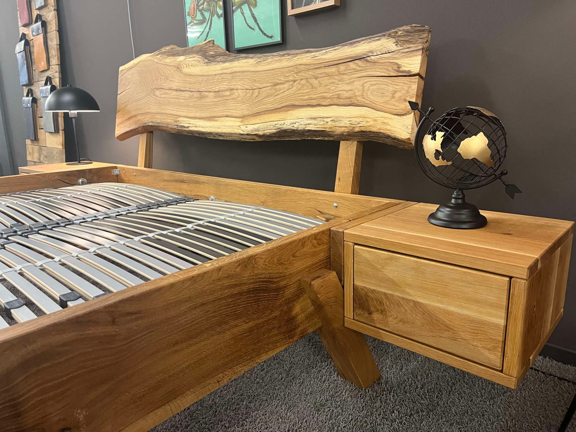 Massivholzbett Modell Rustic Eiche