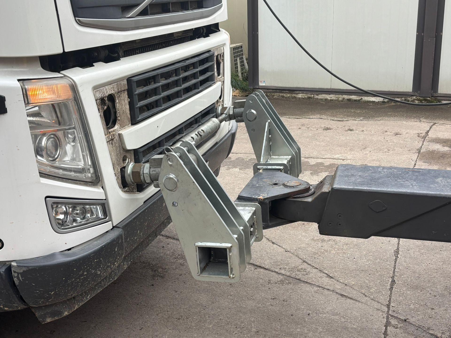 Gros plan sur le système de remorquage