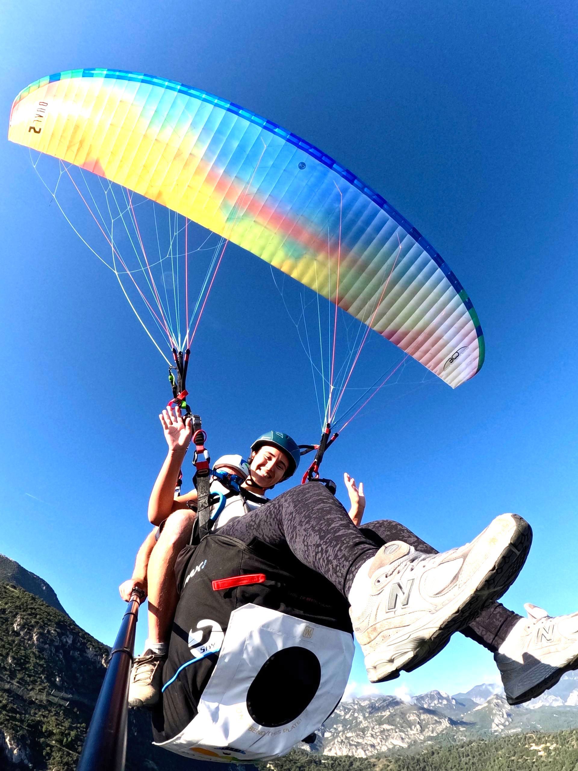 Vol en parapente biplace