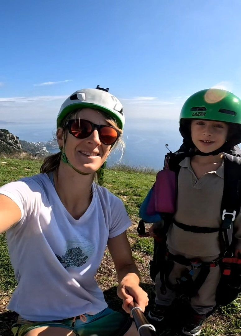 Deux moniteurs d'Azur Parapente 