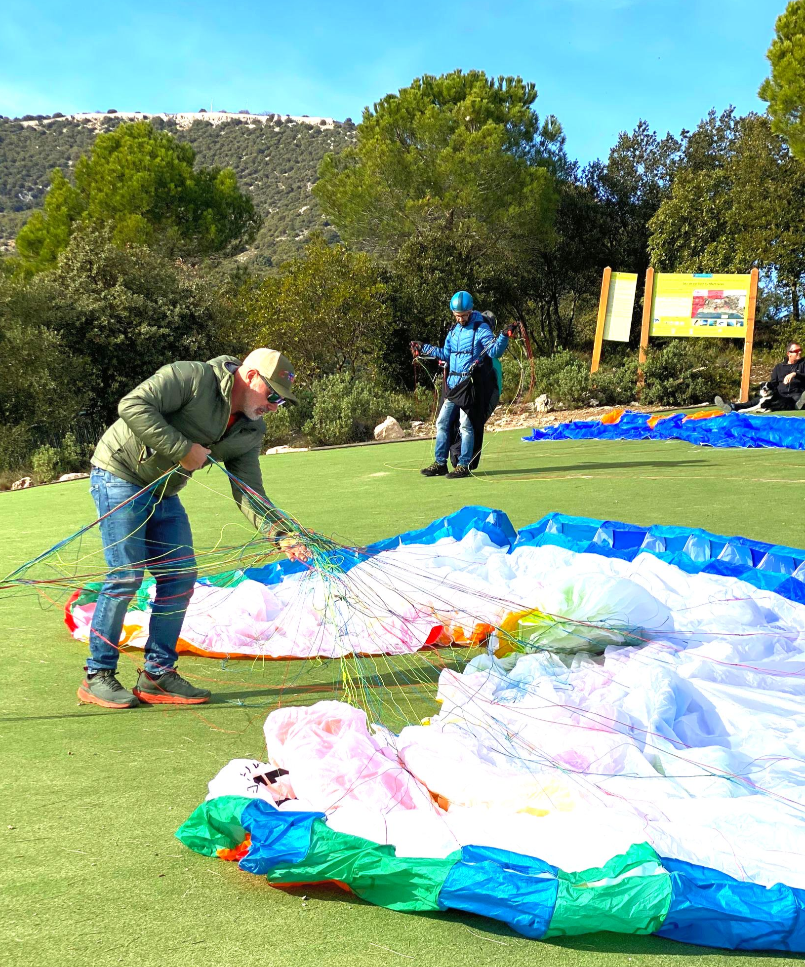 Révision d'une voile de parapente