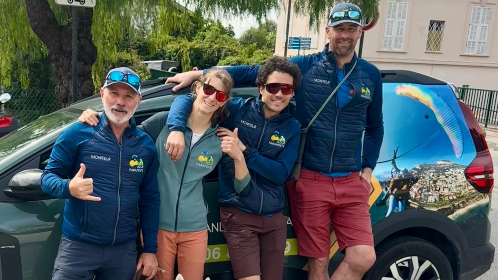 Equipe azur parapente Roquebrune cap martin saut en parapente Monaco