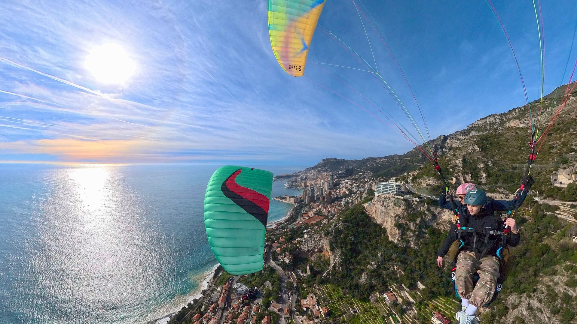 Vol en parapente biplace