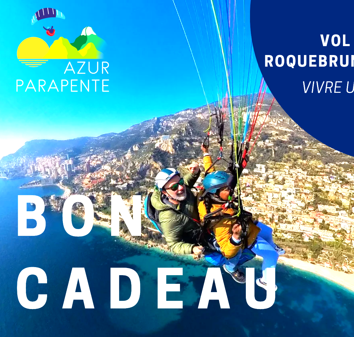 Vol en parapente au-dessus de Nice