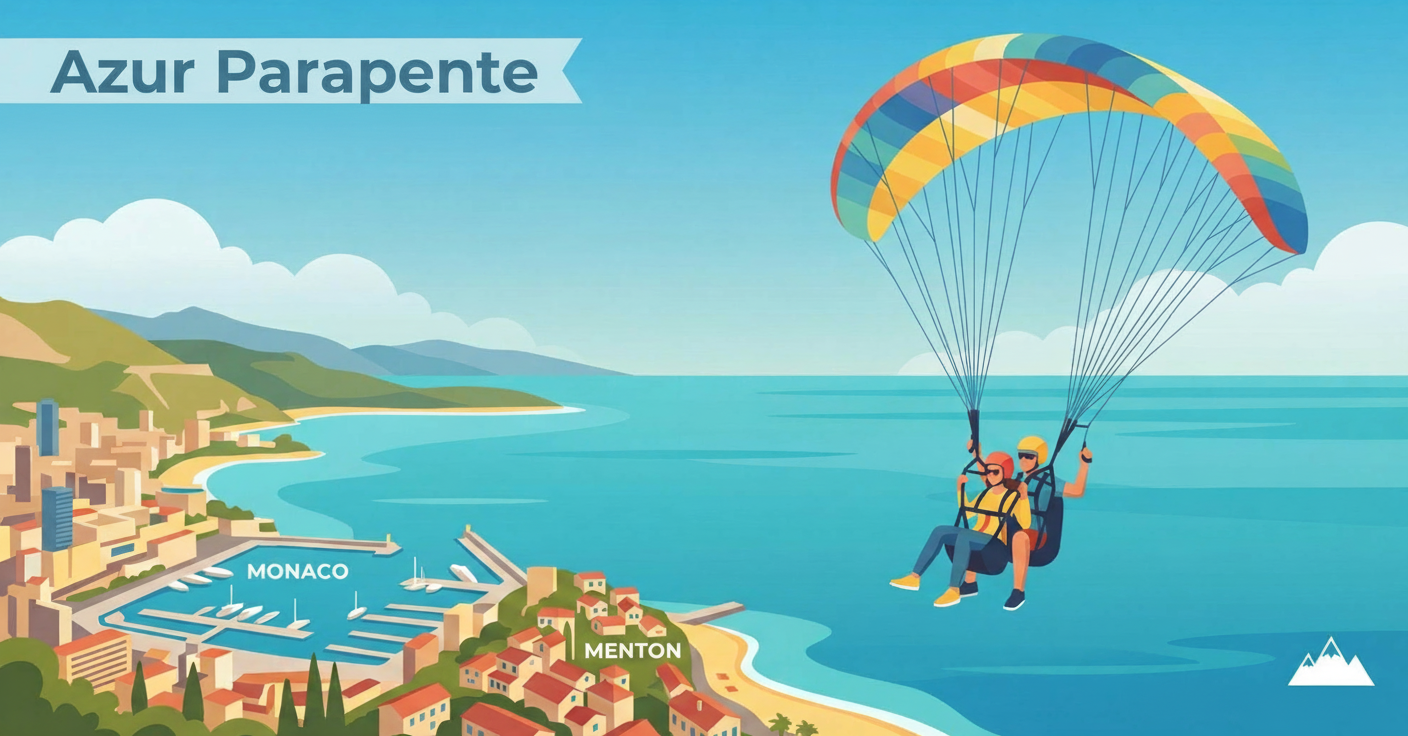 2026 : osez le dépassement de soi avec un baptême en parapente à Roquebrune-Cap-Martin. 