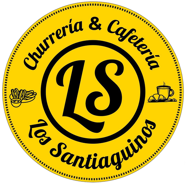 El logo de churreria & cafeteria los santiaguinos
