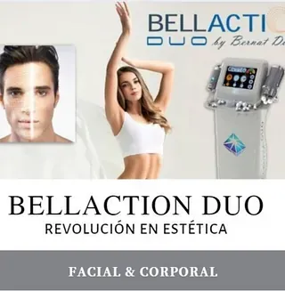 Un cartel para el dúo facial y corporal de Bellaction.
