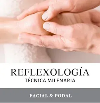Una portada de libro sobre reflexología facial y podal