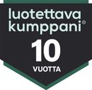 Luotettava kumppani 10 vuotta