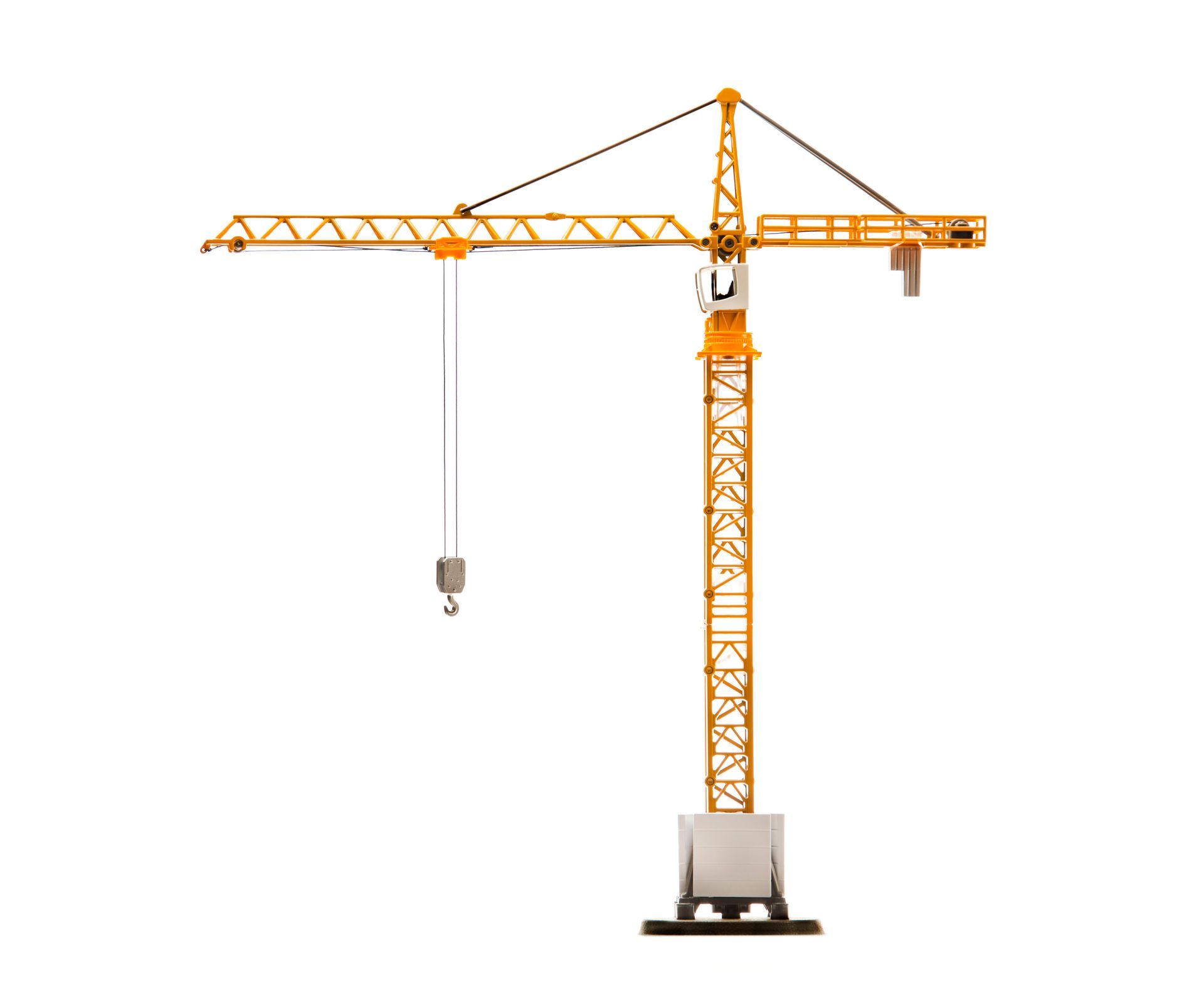 Grue jaune avec crochet