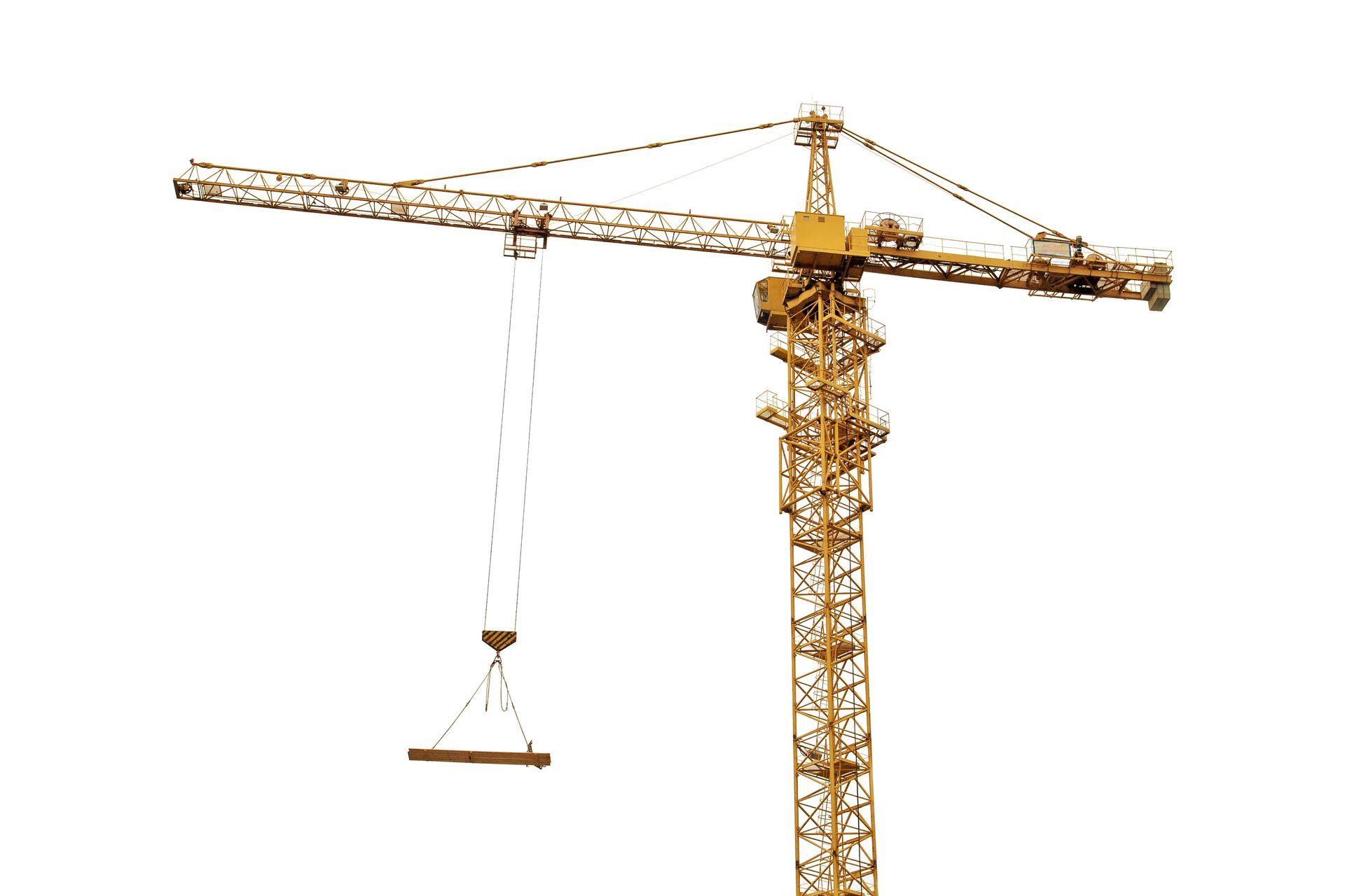 Grue de levage jaune