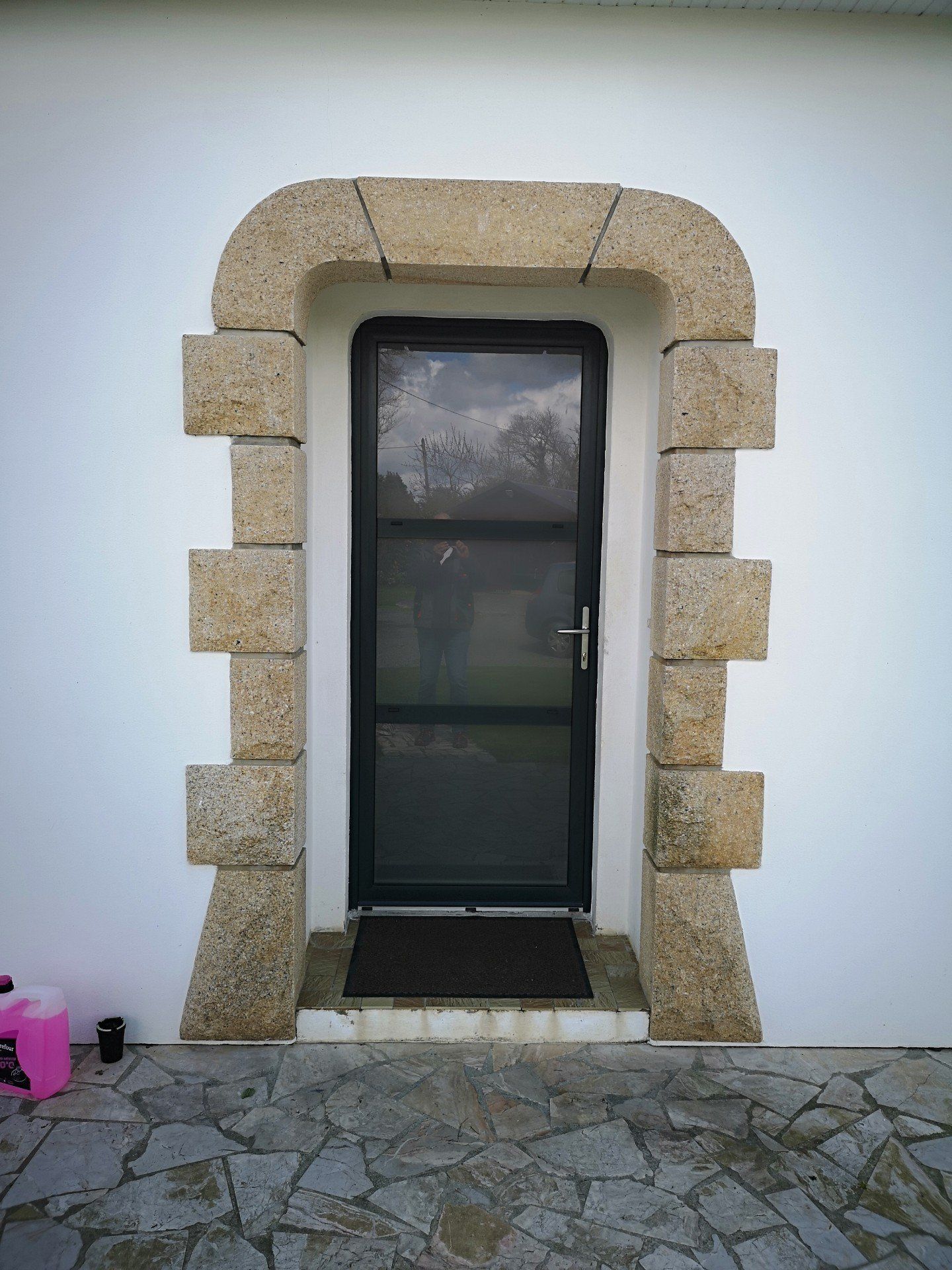 Porte d'entrée en PVC