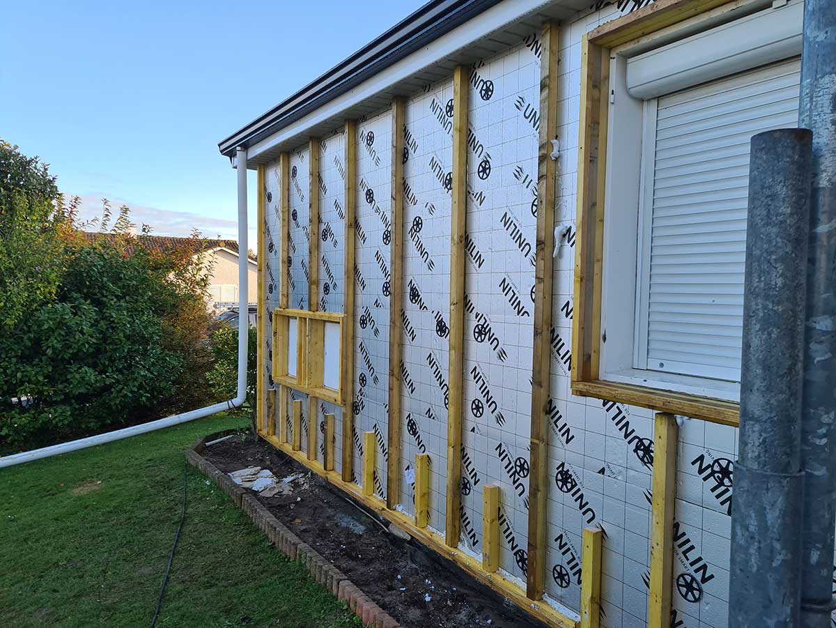 Photo de réalisation Isolation d'une façade