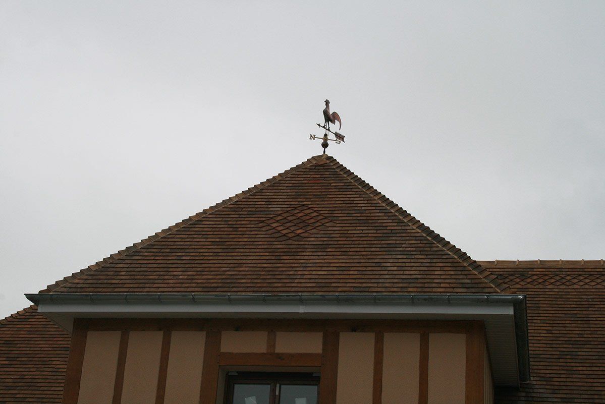 Photo de toiture contre jour